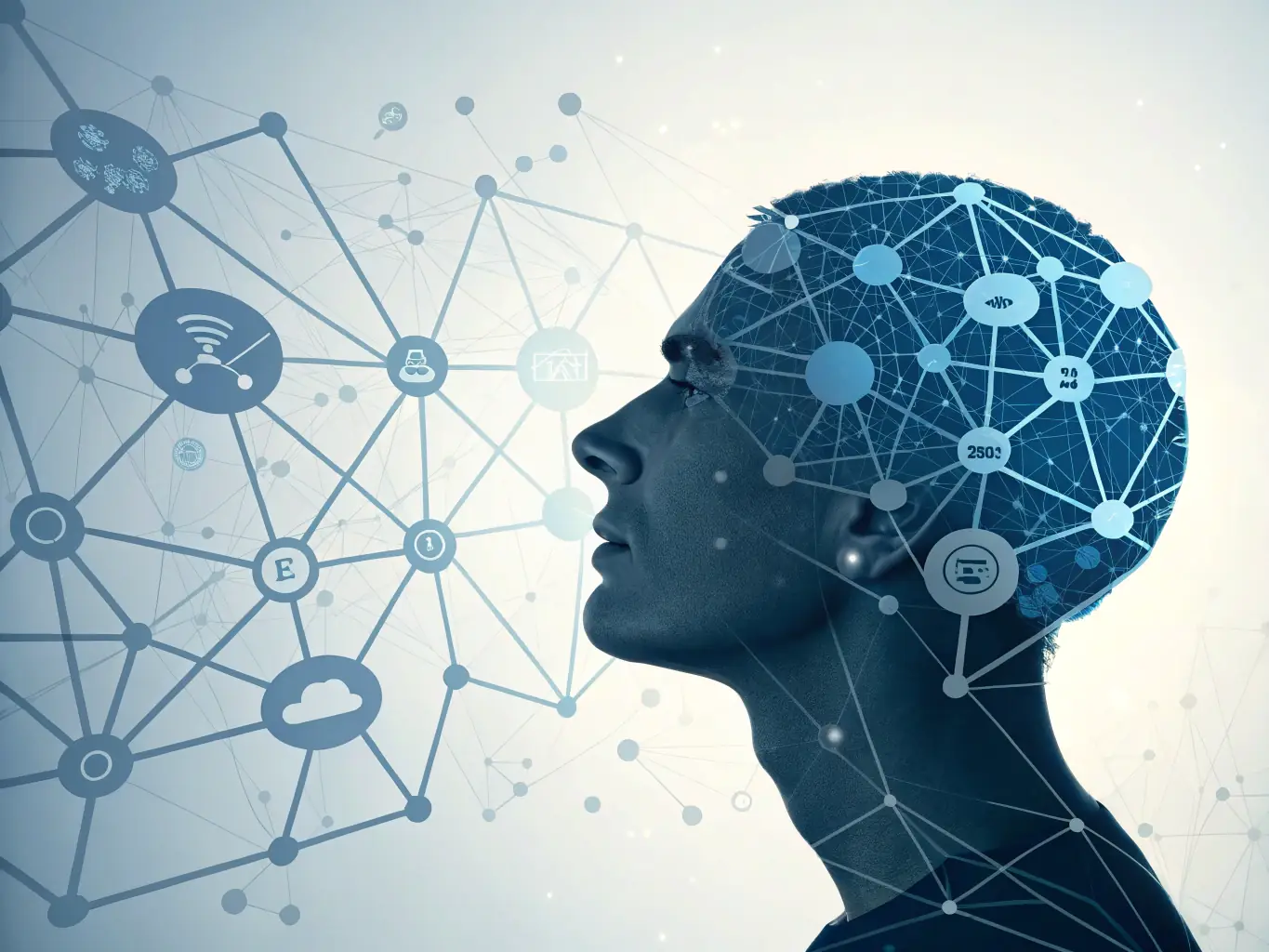 A visual representation of a network of interconnected professionals, symbolizing Big Executive's extensive network of top-tier candidates.